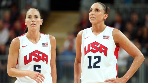 Sue Bird (left) and Diana Taurasi are eager to make history with Team USA at Tokyo 2020 Olympics. (Getty)