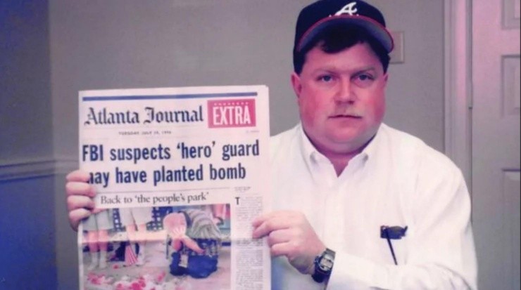 Richard Jewell, el agente que descubrió la bomba.