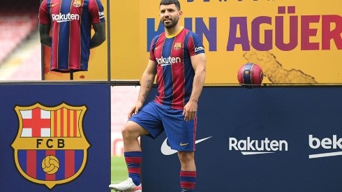 Presentación de Sergio Agüero con Barcelona.