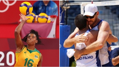 Fê Garay e Alison e Álvaro Filho: Brasil entra nas quadras e nas areias em busca de vitórias no vôlei (Getty Images)
