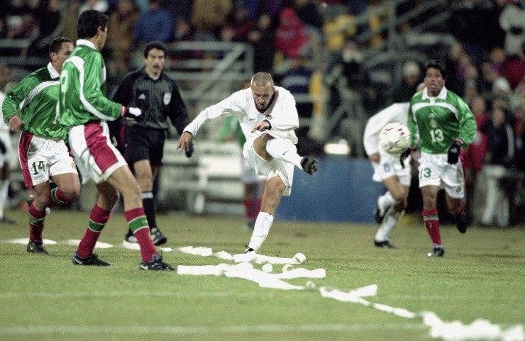 México en la primer derrota de 2-0 en Columbus en 2001 (foto: Getty Images)