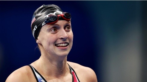 Katie Ledecky, tras ganar la medalla de plata para Estados Unidos en 4x200 metros libre.