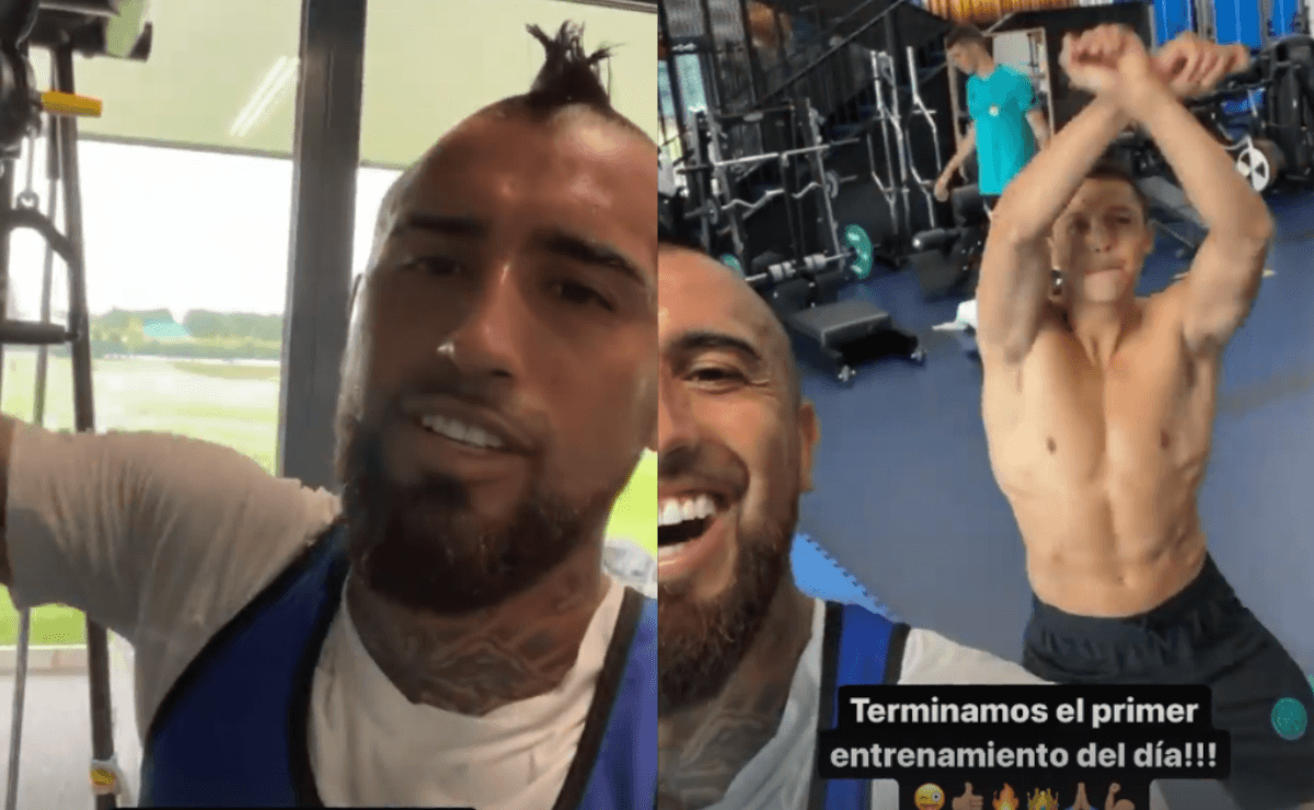 Arturo Vidal suda la gota gorda mientras Alexis Sánchez sorprende con baile  prohibido en el Inter de Milán