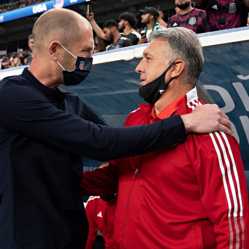 Berhalter pidió que el árbitro de la final controle las provocaciones de los mexicanos; Martino respondió