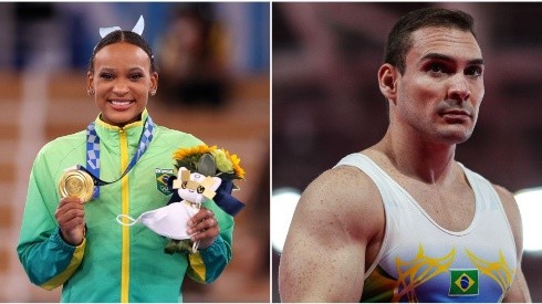 Rebeca Andrade e Arthur Zanetti: brasileiros podem carimbar mais medalhas para o Brasil (Getty Images)