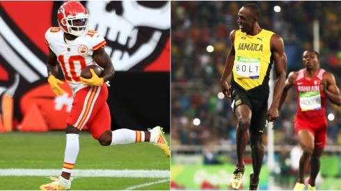 Tyreek Hill y Usain Bolt.