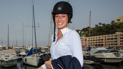 Jessica Springsteen attends the Monaco International Jumping. (Getty)