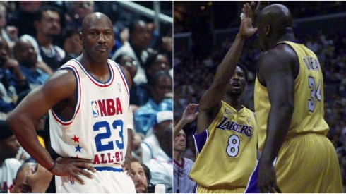 Michael Jordan, Kobe Bryant y Shaquille ONeal