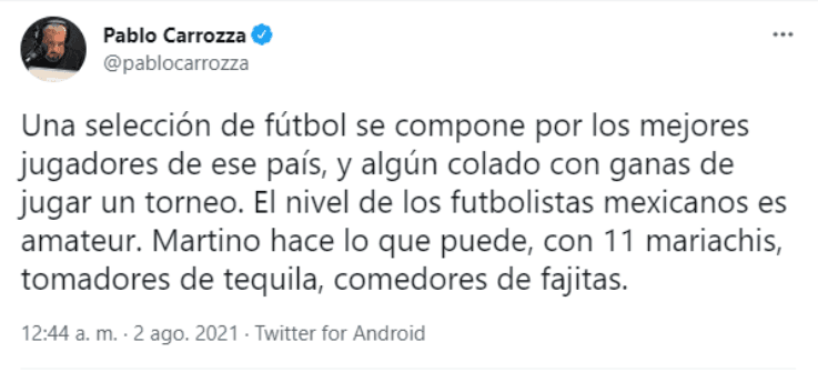 Pablo Carrozza vs. México