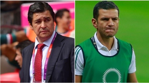 Luis Fernando Tena y Jaime Lozano, los entrenadores olímpicos en cuestión.