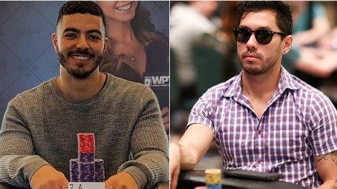 Matheus Hilário e Neville Costa já fizeram mesa final nesta WSOP (Foto: Instagram e Carlos Monti/Divulgação PokerStars)