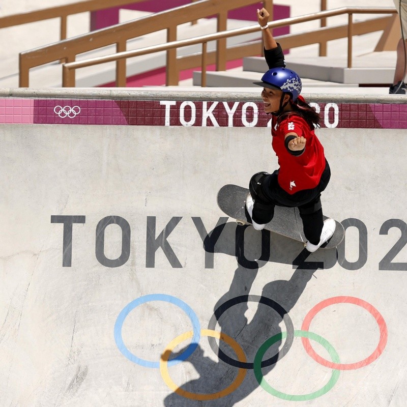 Sakura Yosozumi se lleva la primera medalla de oro en park skateboarding