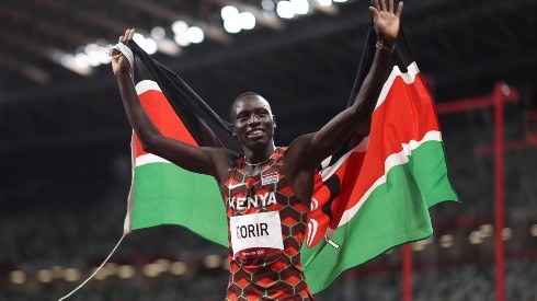 Emmanuel Korir, ganador de los 800 metros en Tokio.