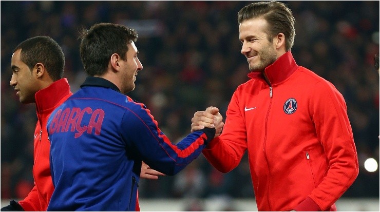 Lionel Messi y David Beckham (Foto: Getty)