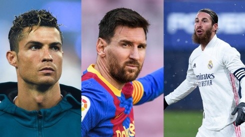 Cristiano Ronaldo, Lionel Messi y Sergio Ramos, íconos de LaLiga.