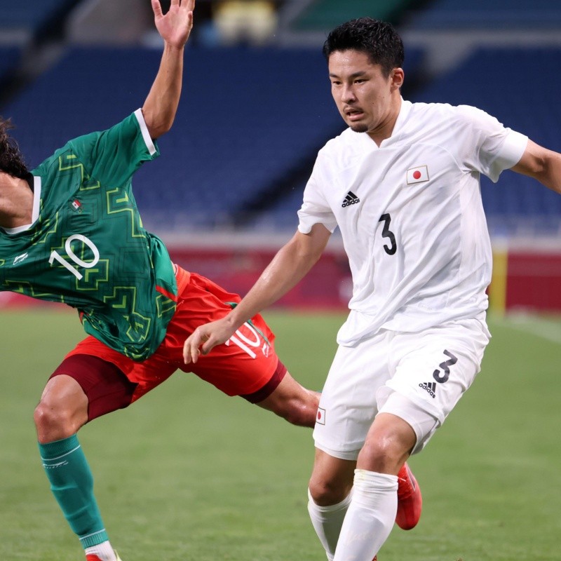 Diego Lainez salió lesionado del partido de México ante Japón en Tokio 2020