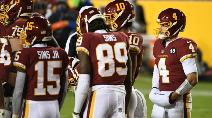 Washington Football Team with new uniforms after name change