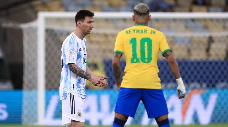 Lionel Messi and Neymar will be teammates again at PSG in 2021-2022. (Getty)