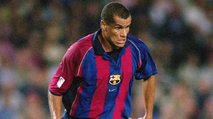 Rivaldo in action with Barcelona. (Getty)