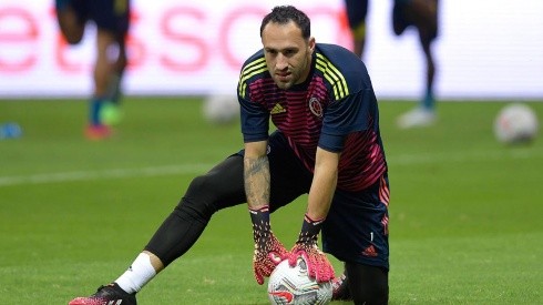 David Ospina en entrenamiento con Colombia.