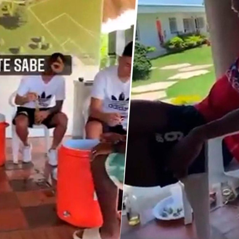 Video: jugadores del Junior se dejaron ver con alcohol en la sede del club