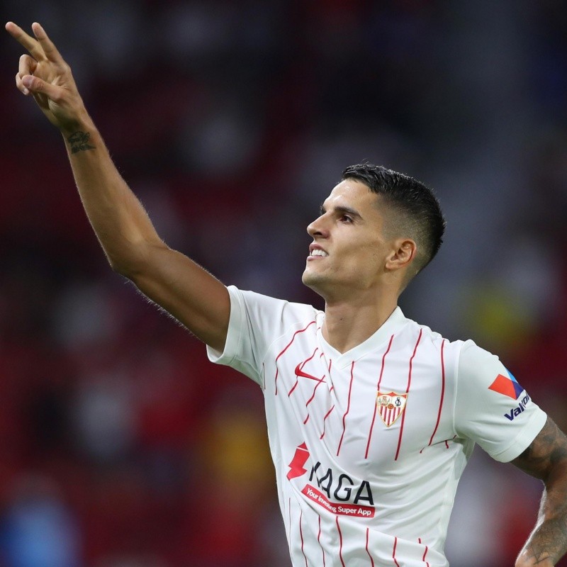 Erik Lamela debutó en Sevilla con dos goles en la goleada ante Rayo Vallecano