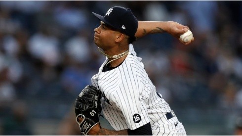 Luis Gil no ha recibido carreras en 15.2 innings lanzados (Getty Images)