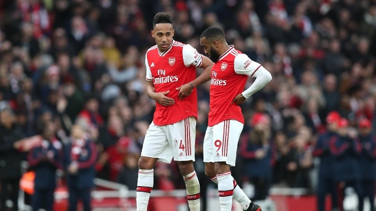 Aubameyang y Lacazette no estuvieron en la caída ante Brentford.