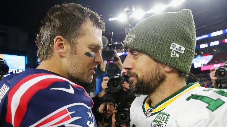 Tom Brady y Aaron Rodgers (Foto: Getty Images)