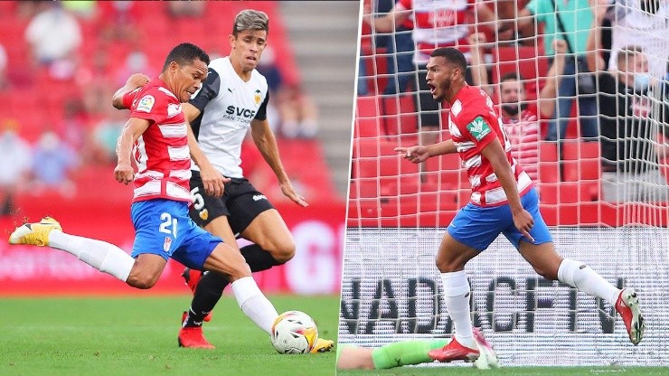 Carlos Bacca y Luis Suárez, de Granada.