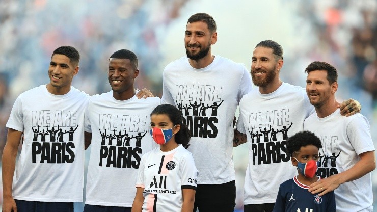 Hakimi, Wijnaldum, Donnarumma, Ramos y Messi: las nuevas estrellas de PSG.