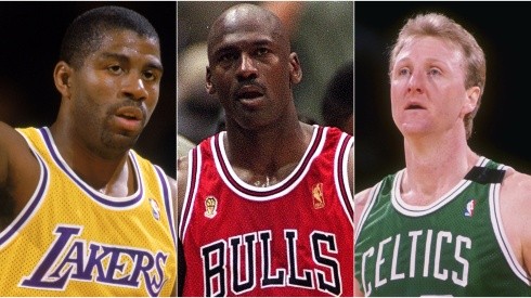 Magic Johnson, Michael Jordan y Larry Bird