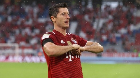 Gol de Lewandowski garantiu o feito historico do Bayern | Crédito: Getty Images