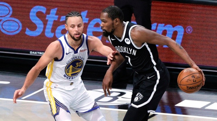 Stephen Curry y Kevin Durant (Foto: Getty Images)