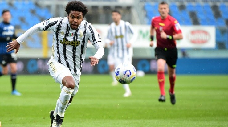 Weston McKennie of Juventus in action during the Serie A match between Atalanta BC and Juventus (Getty)