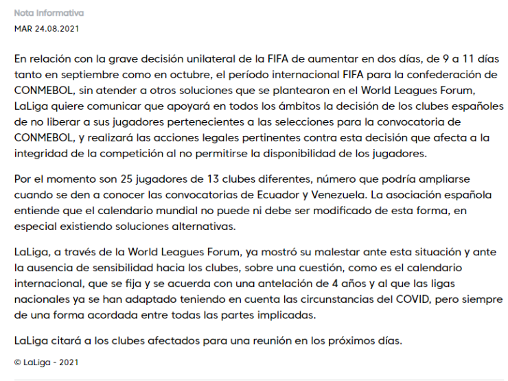 La Liga España Conmebol Selección Chilena La Liga España Conmebol Selección Chilena