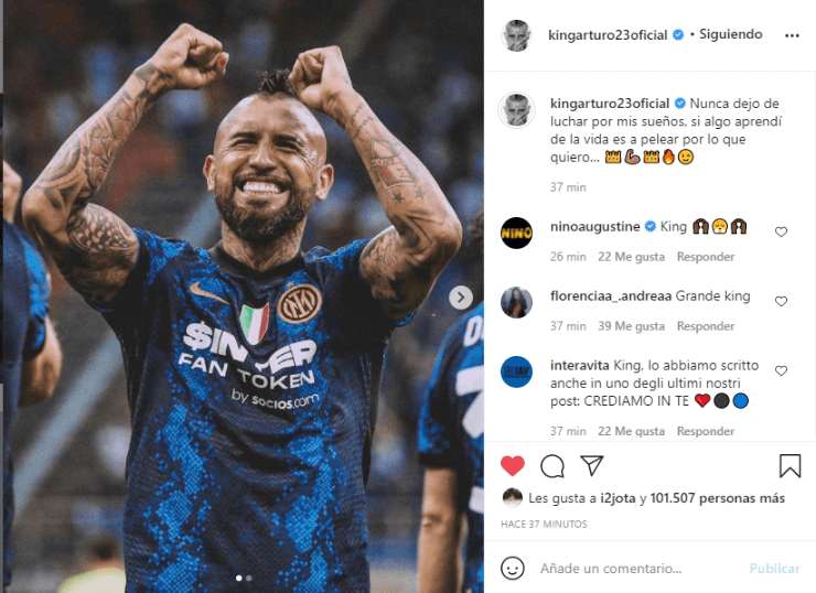 Arturo Vidal Instagram