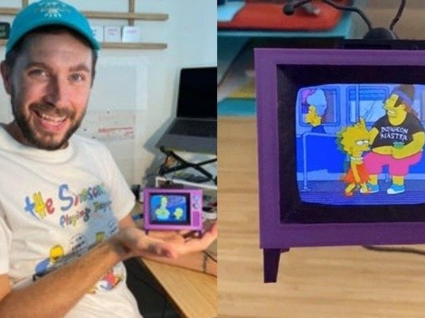 Un ingeniero imprimió un televisor de Los Simpson
