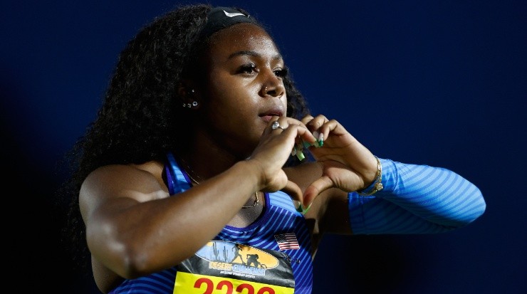 Brittni Mason during the Desert Challenge Games in May 2021. (Getty)