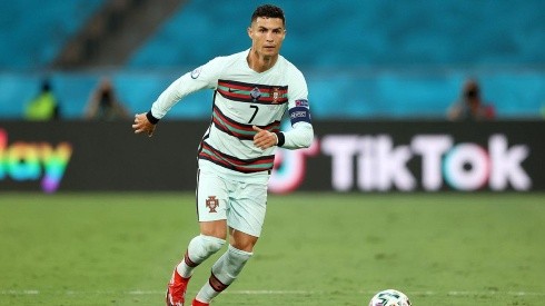 Cristiano Ronaldo en acción con Portugal.