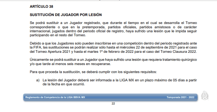 Reglamento de la Liga MX 1