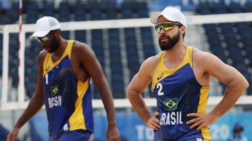 Bruno Schmidt anuncia que ele e Evandro decidiram se separar após os Jogos Olímpicos de Tóquio (Foto: Getty Images)