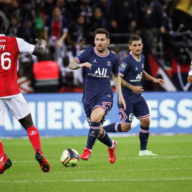 PSG derrotó a Reims en el histórico debut de Lionel Messi en la Ligue 1