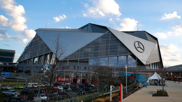 Mercedes-Benz Stadium, Home of the Atlanta Falcons. (Getty)