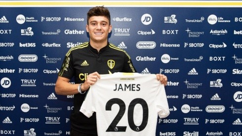 Contrato de james com o Leeds vai até o fim da temporada 2025/26 | Crédito: Divulgação Leeds