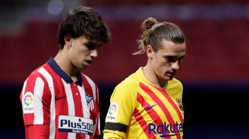 João Felix y Antoine Griezmann, juntos ahora en Atlético de Madrid.