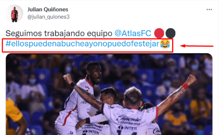 Julián Quiñones cargó contra Tigres UANL