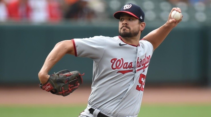 Brad Hand #52 of the Washington Nationals (Getty)