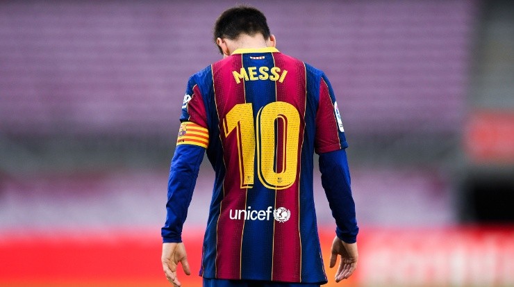 Lionel Messi scored in hist last game for Barcelona, but the Blaugrana lost against Celta de Vigo in May, 2021 (Getty Images).