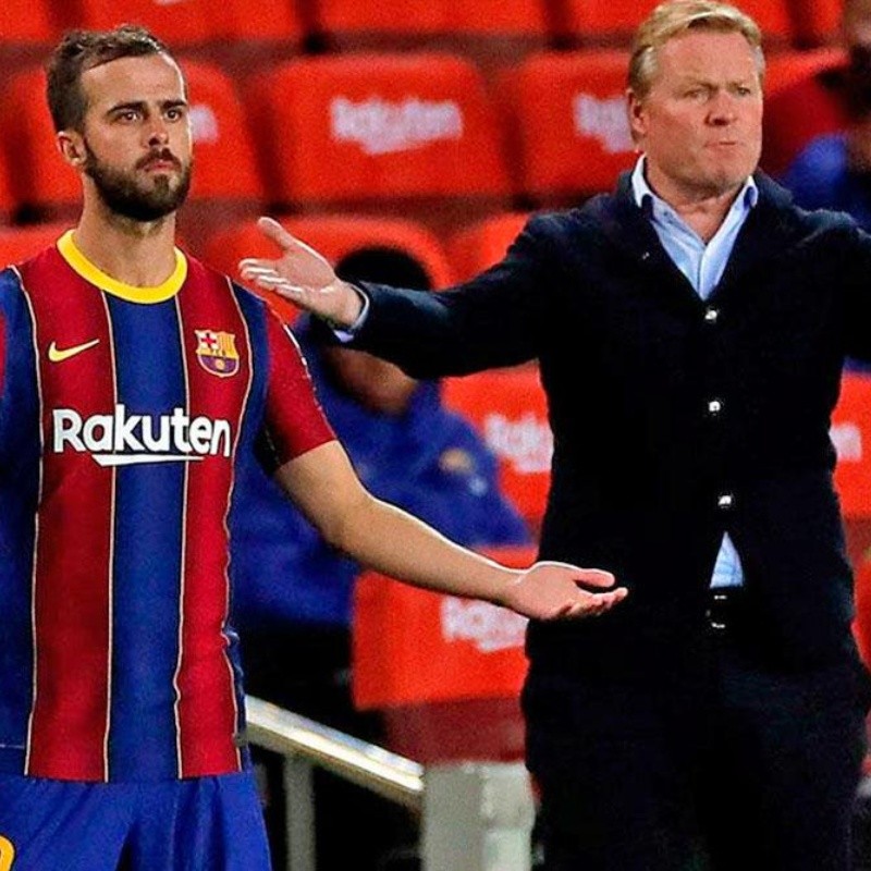 Miralem Pjanic arremetió en contra de Koeman tras su salida de Barcelona